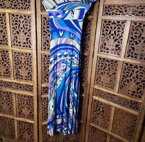 Alexis Blue and Purple Maxi Dress